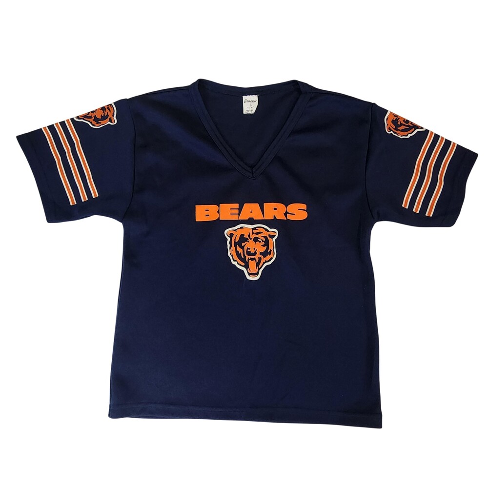 Chicago Bears Shirt Jersey Youth Medium Navy Blue NFL Football Franklin Sports